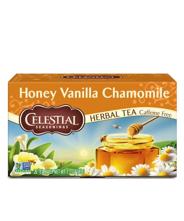 Celestial Seasonings Herbal Tea Caffeine Free Honey Vanilla Chamomile 20 Tea Bags 1.7 oz (47 g)