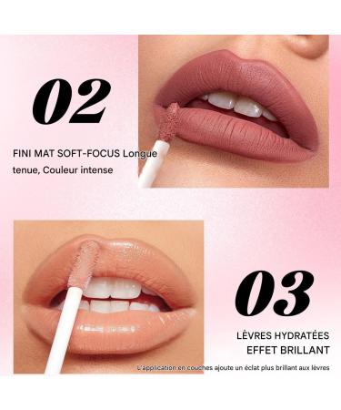 Lip Gloss Makeup - Matte Long-Lasting Makeup Beauty Cosmetic Kit Moisturizing Care for Teens Travel Parties Daily Use - Buy Online on GoSupps.com