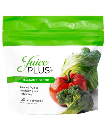 JuicePlus+ Vegetable Blend Soft Chews (Chewables) - Delicious Vegan Gummies with 11 Nutrient-Rich Vegetables for Daily Wellness! Boost Intake of Vitamins & More - For Kids & Adults - (1-mo, 30 Chews)