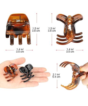 Morhom 6-Piece Medium Hair Claw Clips for Women and Girls - Ideal for Thick or Medium Hair - 1.3 Inch Size - MIX - Buy Online on GoSupps.com