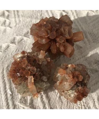 Natural Orange Aragonite Quartz Crystal Rough Stone Cluster Nepheline Specimen Natural Suitable for Home Crystal Cluster (Size : 30-40mm) - Buy Online on GoSupps.com