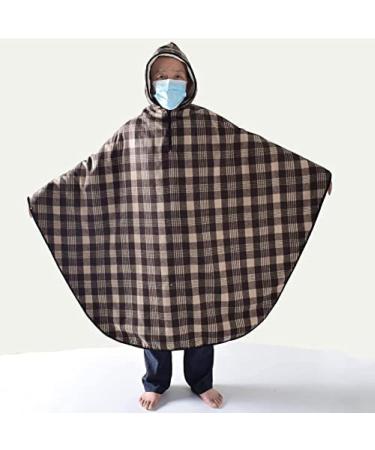 Adult Fleece Wheelchair Cape with Hood Wheelchair Clothing Winter Poncho Cape Coat for Women and Men Wheelchair Warm Cover Blanket - Buy Online on GoSupps.com