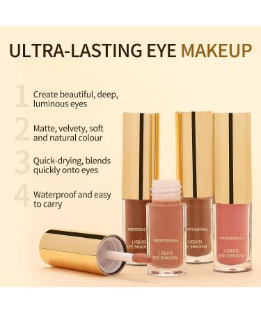 Boobeen Liquid Matte Eyeshadow | Long Lasting & Waterproof | Velvet Matte Cream | Neutral Nude Makeup - Buy Online on GoSupps.com