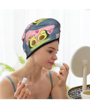 Avocado Lovers Hair Towel Wrap - Quick Drying Hair Turban with Button | Ultimate Hair Drying Towel - Buy Online on GoSupps.com