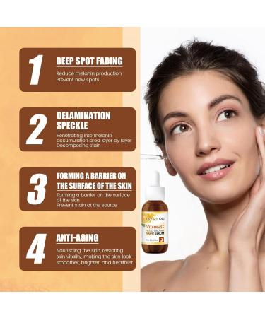 Vitamin C Face Serum with Hyaluronic Acid & Glycerol | Anti-Wrinkle Boost Collagen Even Skin Tone | 30 ml - Buy Online on GoSupps.com