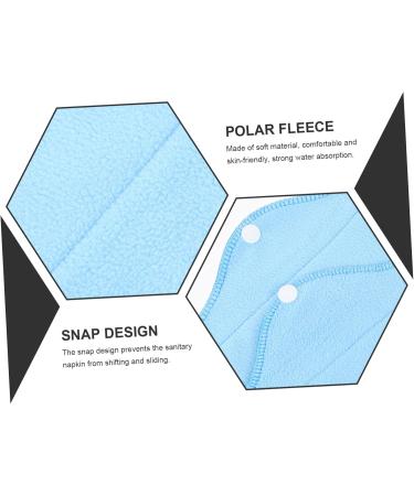 Buy Solustrie Washable Reusable Bandage Pads - 6stk Women's Polarfleece Menstrual Pads & Accessories for Ultimate Comfort - Buy Online on GoSupps.com