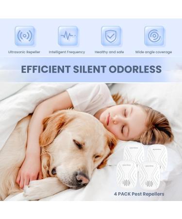 4-Pack UV Mosquito Lamp & Ultrasound Pest Control | Effective Insect Destroyer for Mice Cockroaches and Rats - Buy Online on GoSupps.com