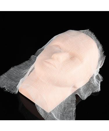 100 Pcs Facial Mask Gauze - Breathable Disposable Skin Care Masks for SPA & Beauty Salon Use | International Shipping Available - Buy Online on GoSupps.com