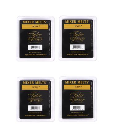 Tyler Candle Company ICON 1.9 Ounce Scented Mixer Wax Melt Cubes for Tart Burner Pack of 4