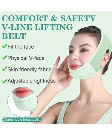 Buy Face Lifting Belt | Comfy V-Shaped Facial Lifting Bandage with Breathable Vents for Chin Up & Shaping - International Shipping Available - Buy Online on GoSupps.com