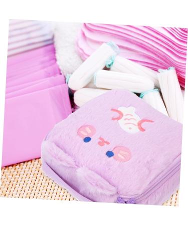Healeved Plush Storage Bag for Girls - Multifunctional Matt Pad & Tie Bag - Small 18.5x18.5x6.5cm | Perfect Ladies Storage Solution - Buy Online on GoSupps.com