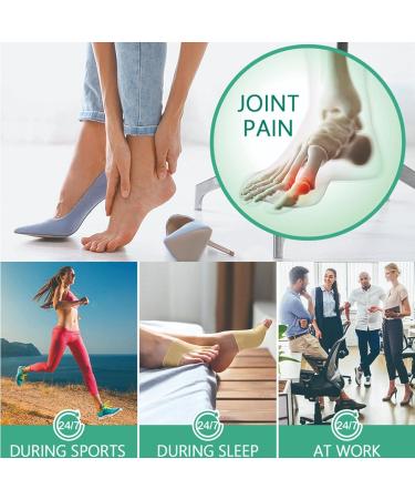 CRTTRS 2Pcs Toe Separator & Bunion Corrector Orthotics for Hallux Valgus - Pedicure Sock Tool - Buy Online on GoSupps.com