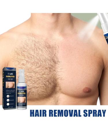 50ml Body Hair Removal Mousse Male and Female Specific Packaging Gentle Painless Hair Removal Spray All Skin Types Chest Legs Under Arms Private Area for Unwanted Hair (2 Men) - Buy Online on GoSupps.com