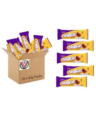 Cadbury Cadbury Snack Shortcake Chocolate Cookies 40g (36 Pieces)
