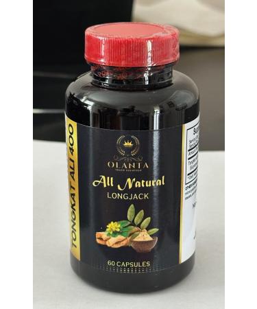 Tongkat Ali Longjack Extract Trusted Support for Men Seeking a Natural Daily Boost - Daily Stamina Support - Plant-Based Energy Support Supplement - 1 Bottle 60 Capsules