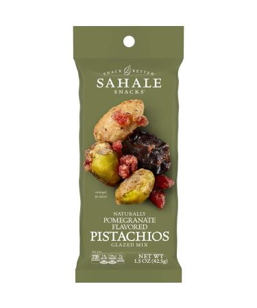 Sahale Snacks Pomegranate Flavored Pistachios Glazed Mix, 1.5 Ounces (Pack of 18) Pomegranate Pistachios 1.5 Ounce (Pack of 18)