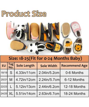 Soft Leather Baby Shoes for Boys and Girls | Non-Slip Rubber Soles | Newborn to 24 Months | Beige Deer Design - Buy Online on GoSupps.com