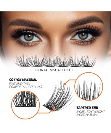 DIY Eyelash Extension Kit - 168 Clusters 3D Effect Natural Lashes for Home Use | Volume MIX - Buy Online on GoSupps.com