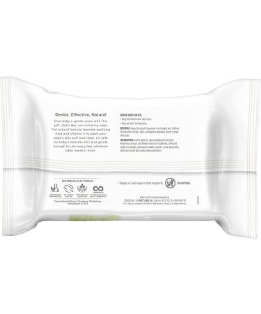 Burt's Bees Unscented Baby Wipes - 720 Count Pack, Hypoallergenic & All Natural with Aloe & Vitamin E - Fragrance Free Towelettes for Sensitive Skin - Buy Online on GoSupps.com