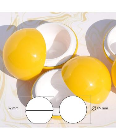Sample pots 20 Pieces cosmetic pots Empty cosmetic containers with Lid for Creams Sample Make-up Storage (50ml) (yellow) - Buy Online on GoSupps.com