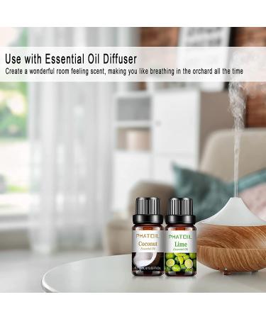 PHATOIL Top 10 Fruity Essential Oils Gift Set - Premium 10ML Fragrance Oil for Diffuser, Soap, Candle Making - Home, Office, Car Use - Buy Online on GoSupps.com