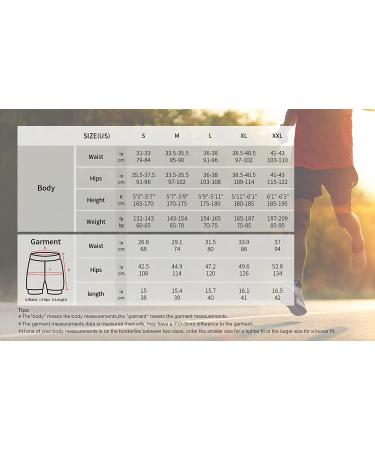 ARSUXEO Men's 2 in 1 Active Running Shorts with 2 Zipper Pockets B191 Black Medium - Buy Online on GoSupps.com