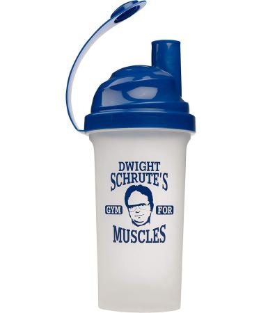 The Office Dwight Schrute Gym Powder Shaker Bottle 25oz | Official Merch | Protein Powder, Sports Drinks, Smoothies | Wisk Ball Included - Buy Online on GoSupps.com