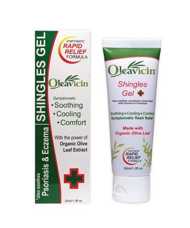 Oleavicin Shingles Pain Relief Cream - All-Natural Shingles Treatment Cream - Shingles Medication derived from The Approved Science of Olive Leaf Extract for Shingles Nerve Pain Relief & More 1