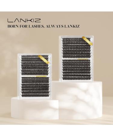 Lankiz 60D+80D Eyelash Extensions Set | 312pcs C Curl 9-16mm DIY Kit with Adhesive & Applicator | International Shipping Available - Buy Online on GoSupps.com
