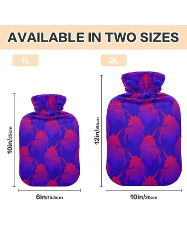 Shop 2L Unicorn Hot Water Bottle with Cover | Pain Relief & Winter Warmth - Buy Online on GoSupps.com