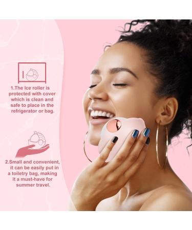 Portable Ice Roller for Face & Eyes - Pink Face Massager for Puffiness & Pain Relief | Women's Skincare Gift - Buy Online on GoSupps.com