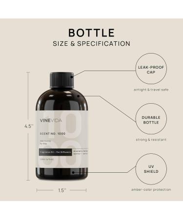 VINEVIDA My Way Fragrance Oil 4 Fl Oz - Premium Cold Air Diffuser Scent for Home & Hotels - Long-Lasting Aroma Oil - Buy Online on GoSupps.com