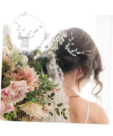Beavorty Small Side Comb Wedding Hair Accessories Tiara Hair Accessories for Wedding Hair Side Comb Hair Accessories for Women Zinc Alloy Bride Hair Comb Rhinestones - Buy Online on GoSupps.com
