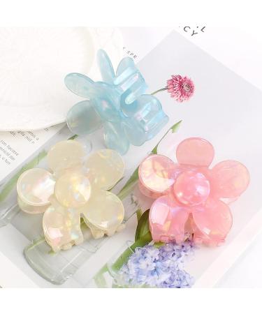 Mistofu Flower Claw Clip for Thick Hair - Big Cute Hair Accessory for Women & Girls | Perfect Gift (Flower 2) - Buy Online on GoSupps.com