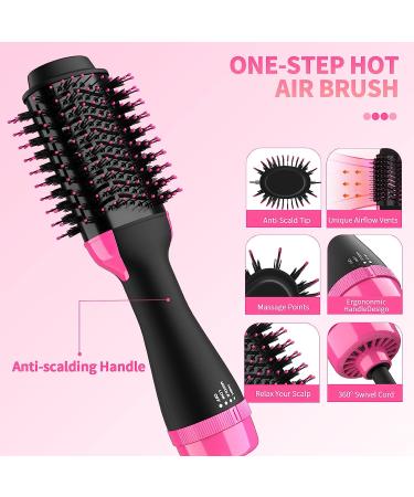 Foalom 4-in-1 Hair Dryer Brush & Styler Volumizer - 12.5IN, Hair Straightener & Blow Dryer - All Hair Types - Buy Online on GoSupps.com