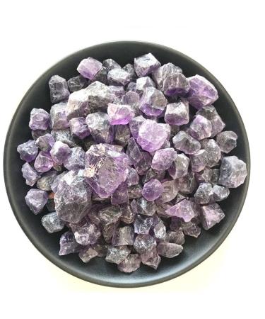 Natural Crystal Rough Home Decor Gift 100g Natural Purple Amethyst Point Quartz Crystal Rough Stone Specimen for Fish Tank Raw Stone Gift Ornaments (Color : 100g 10-20mm)