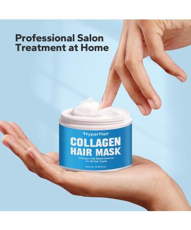 Collagen Hair Mask 250ml - Deep Repair Conditioning & Hydrating Treatment for All Hair Types - Natural Argan Oil Essence - Buy Online on GoSupps.com