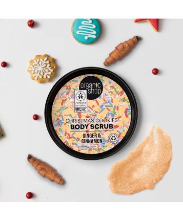 Organic Shop Christmas Cookies Body Scrub Ginger and Cinnamon (250ml) - Buy Online on GoSupps.com