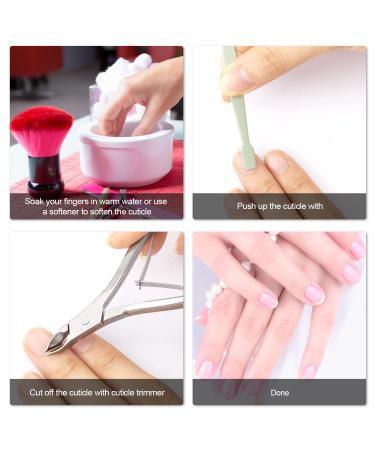 Stainless Steel Cuticle Nippers Set - 8Pcs Cuticle Trimmer & Dead Skin Remover Scissors - Manicure Tools for Fingernails and Toenails (Black) - Buy Online on GoSupps.com