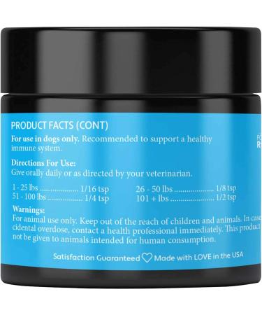 Four Leaf Rover: Bovine Colostrum from New Zealand Grass-Fed Cows - Dog Itch Relief and Immune Support - Up to 120 Servings Depending on Dog s Weight - Vet Formulated - Delicious - for All Breeds - Buy Online on GoSupps.com