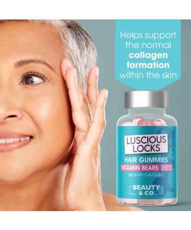 Beauty & Co High Strength Hair Gummies with Biotin & Zinc - 60 Count (Pack of 1) - Buy Online on GoSupps.com