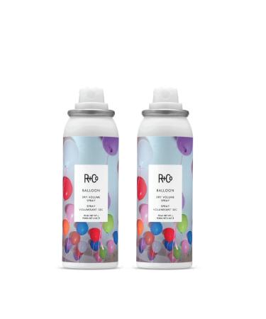 R+Co Balloon Dry Volume Hair Spray Travel Size | Instant Volume Texture and Shine | Long-Lasting Ultra-Light Spray for Fine Hair | TSA Approved | Set of 2 Balloon Dry volume Spray- 2 Fl Oz (Pack of 2)