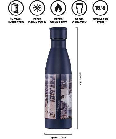 FOCO Dallas Cowboys 18oz Stainless Steel Water Bottle - Official NFL Team Logo | Team Color Metal Bottle - Buy Online on GoSupps.com