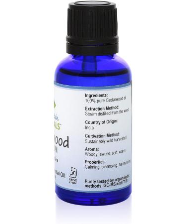 Cedarwood Essential Oil - 100% Pure & Natural | Kosher | 1 fl oz - International Shipping Available - Buy Online on GoSupps.com