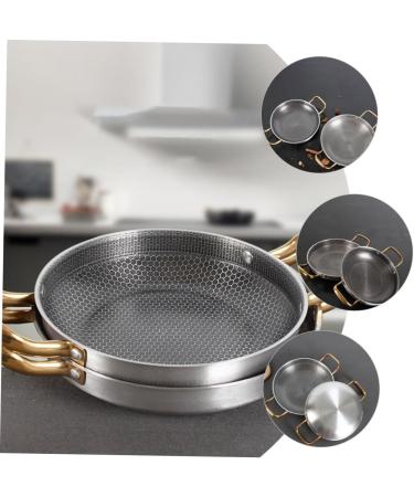 Housoutil Stainless Cookware Stainless Steel Cookware Seafood Frying Pan Crayfish Frying Pan Stainless Steel Skillet Household Skillet Fry Pan Commercial Amphora Cooking Utensils Rice Cooker 39x26cm As Shown - Buy Online on GoSupps.com