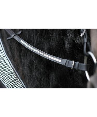 Tysons Breeches Glitter Art Rhinestone Web Reins - 2.60m Rubber Black | International Shipping - Buy Online on GoSupps.com