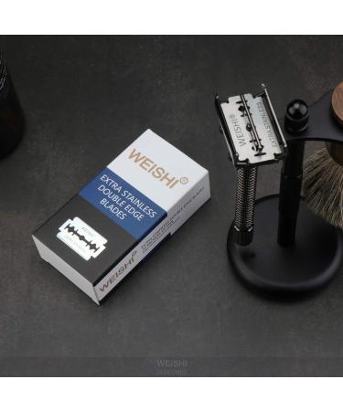 WEISHI 50-Count Double Edge Safety Razor Extra Stainless Blades - Buy Online on GoSupps.com