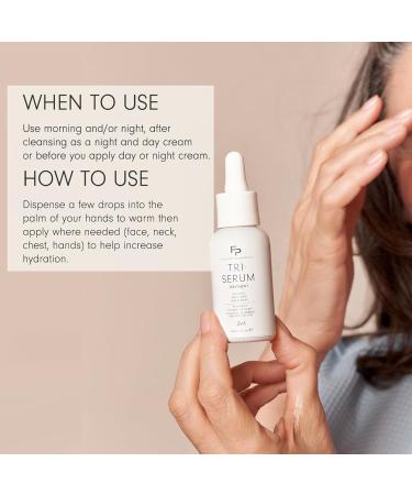 Tri-Serum 3-in-1 Facial Serum | Regenerate Firm & Tone Skin Repair Barrier Natural Ingredients All Skin Types 30 ml - Buy Online on GoSupps.com
