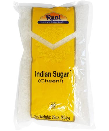 Rani Indian Sugar (Cheeni) 28oz (800g) All Natural | Gluten Friendly | No Colors | Vegan | Indian Origin Indian Sugar (Granules) Net Wt. 28oz (800g)