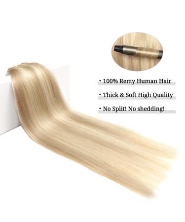 Doores Real Hair Clip-In Extensions 45cm 18 inch - 120g Dirty Blonde Highlights | Remy Human Hair 7 Pieces for a Full Head - Buy Online on GoSupps.com